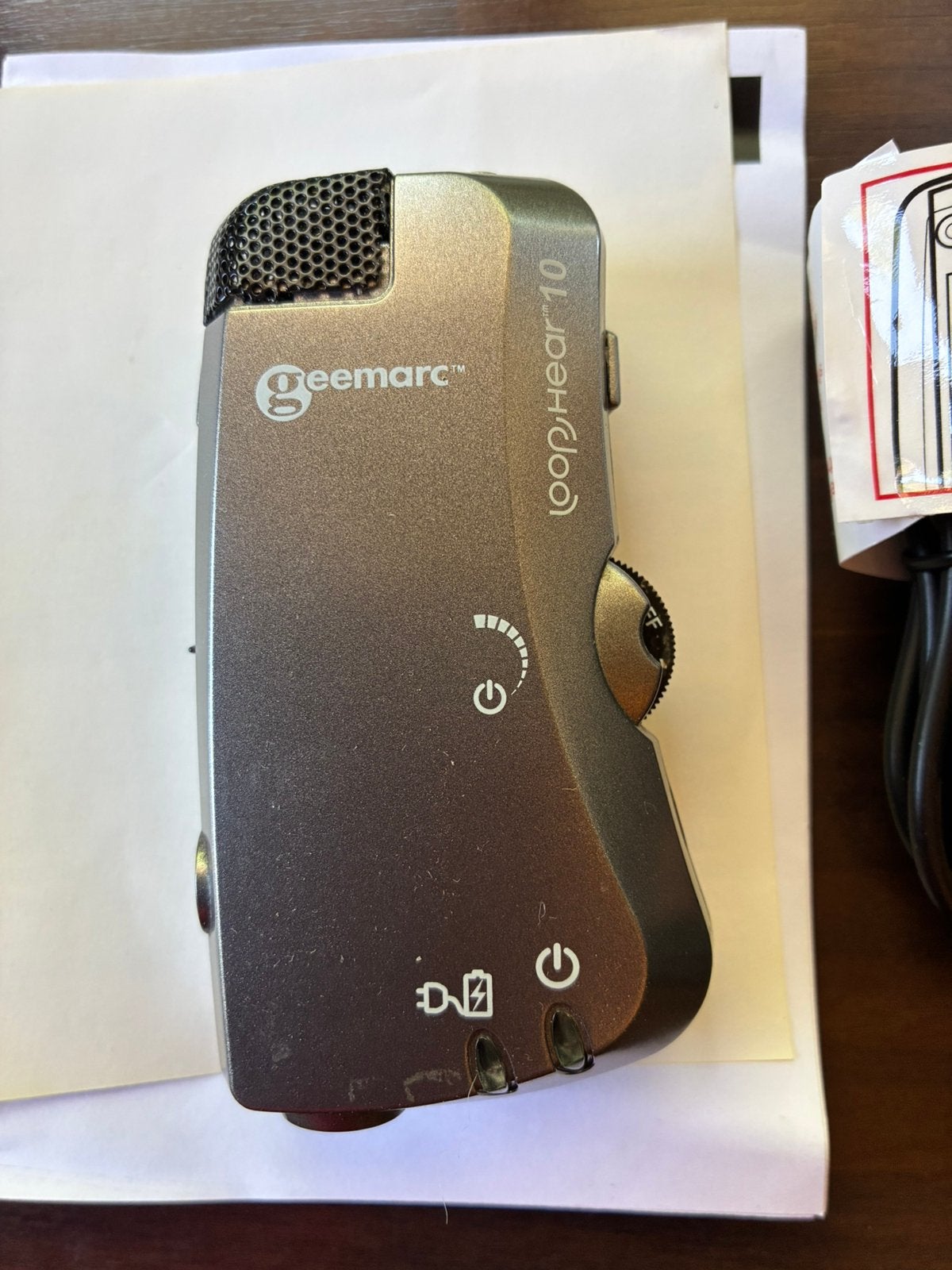 Geemarc LoopHEAR 10 - draagbare gehoorversterker, grijs, Ophalen, Zo goed als nieuw, Overige merken, Draadloos