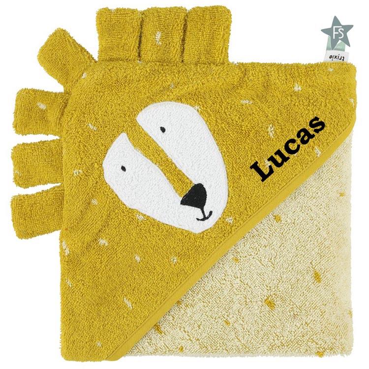 Trixie Badcape Mr. Lion ( met Naam ), Kraamcadeau, Info@freubelshoponline.nl, Ophalen of Verzenden, Klimmen