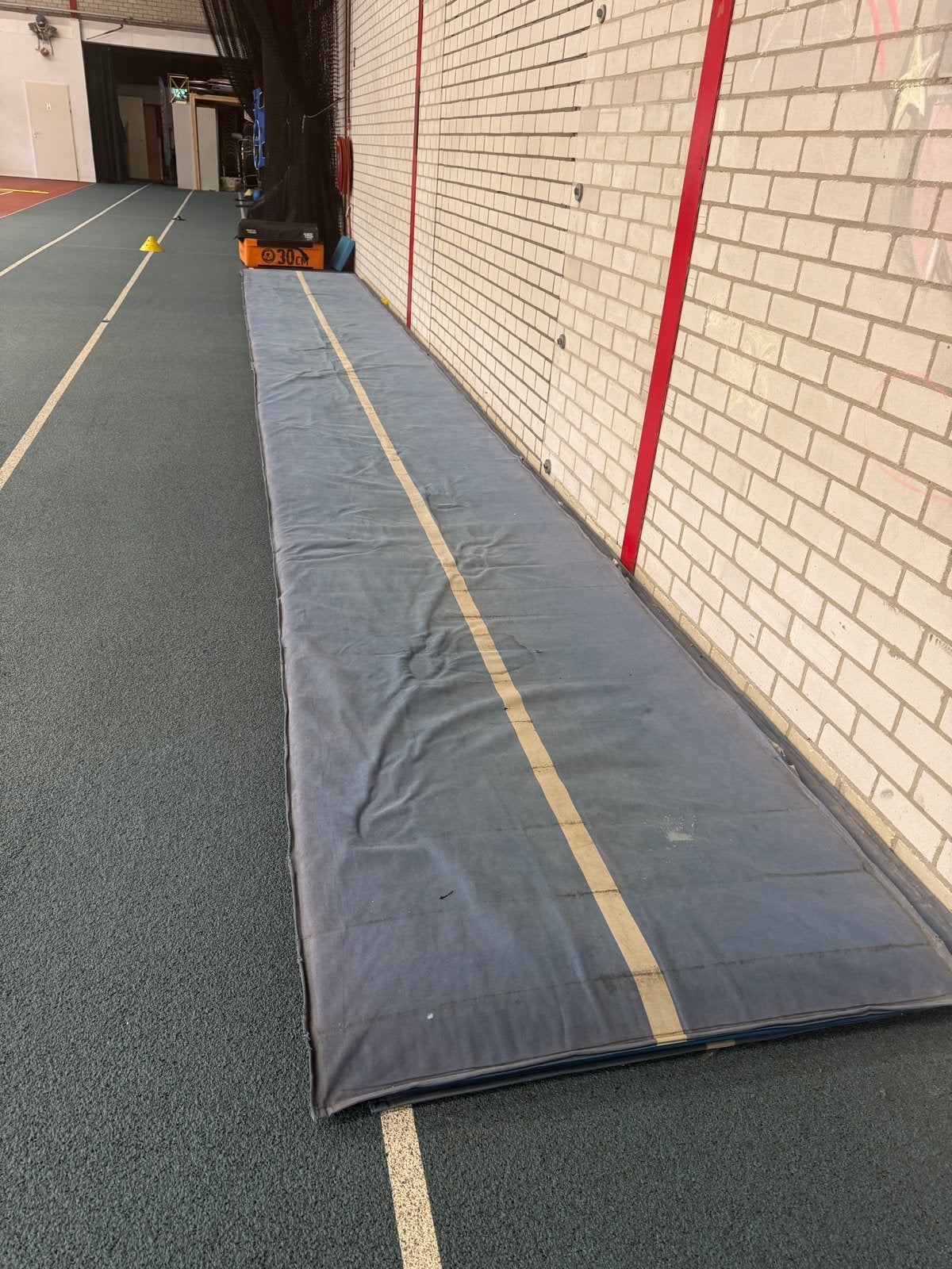 Turnmat / Gymmat - Gebruikt, Ophalen of Verzenden, Gebruikt, Blauw, Materiaal