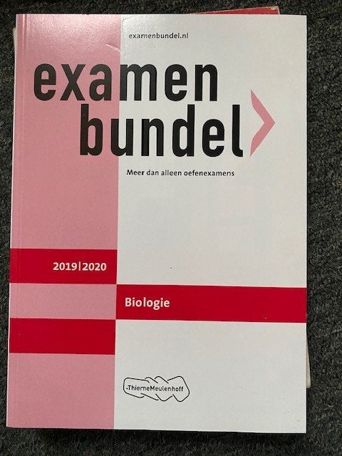examenbundels biologie 2003/2004 en 2019/2020, Ophalen of Verzenden, Zo goed als nieuw, VWO, Biologie