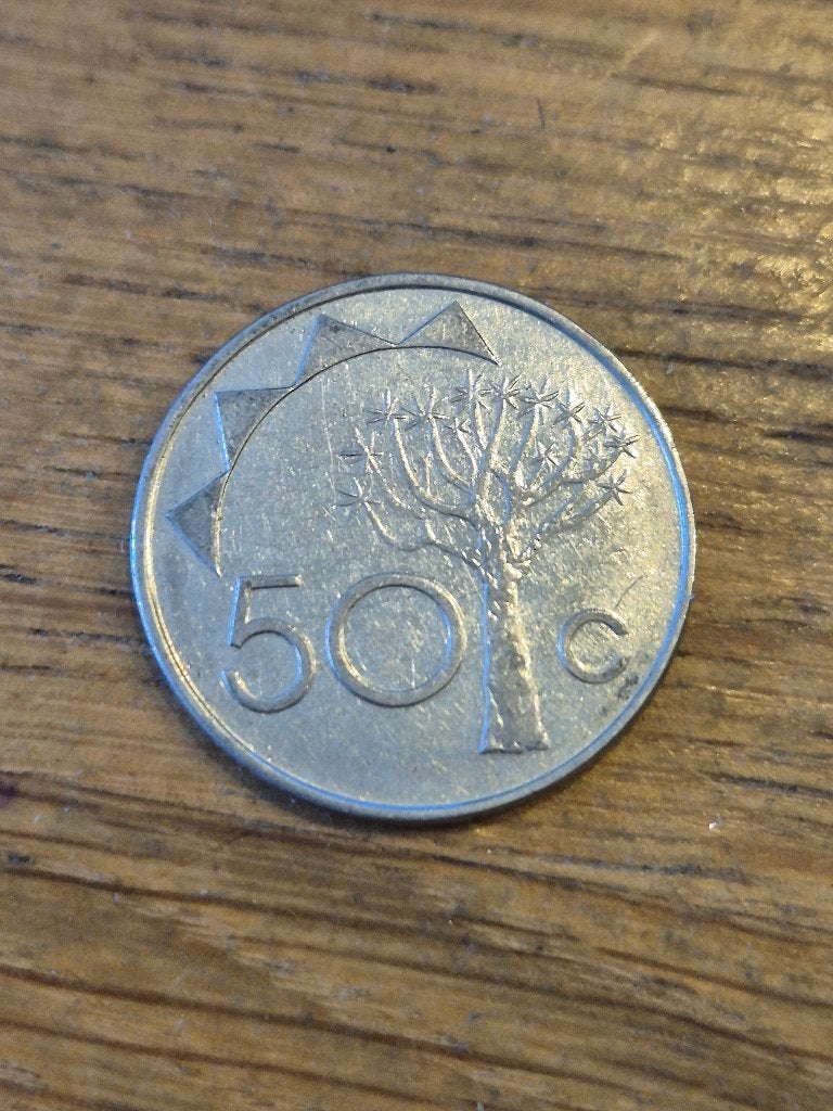 Namibië - 50 Cent 1993, Ophalen of Verzenden, Overige landen