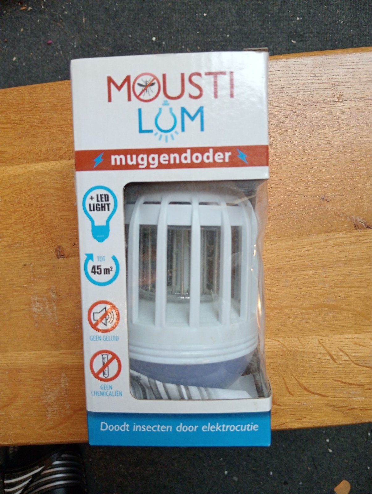 Mousti-Lum Muggenlamp - Effectieve Muggenbestrijding, Ophalen of Verzenden, Zo goed als nieuw