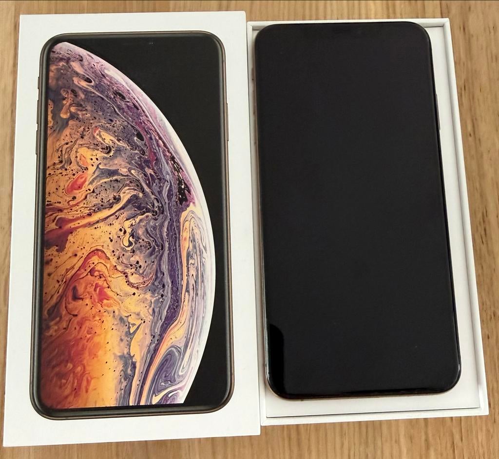 iPhone XS Max Goud 64GB - Achterkant beschadigd, Telecommunicatie, Mobiele telefoons | Apple iPhone, Gebruikt, Ophalen of Verzenden