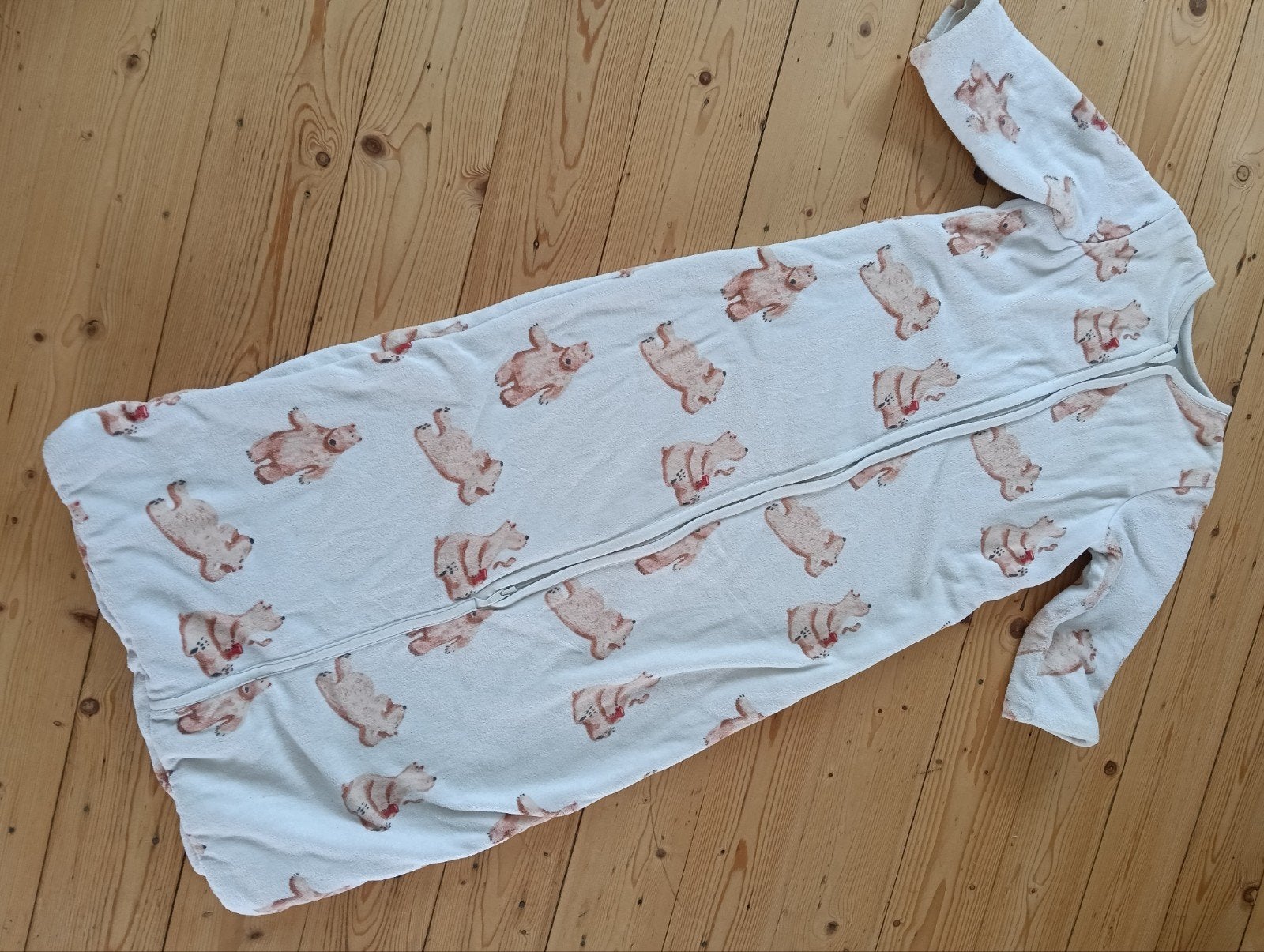 Hema slaapzak met berenprint, maat 86/104, Gebruikt, Ophalen of Verzenden, Hema, Slaapzak