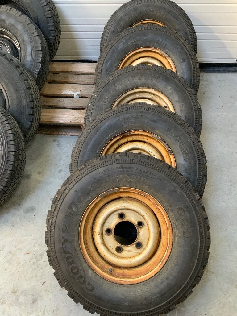 Landrover Defender stalen velgen, Ophalen, Gebruikt, Velg(en), 16 inch