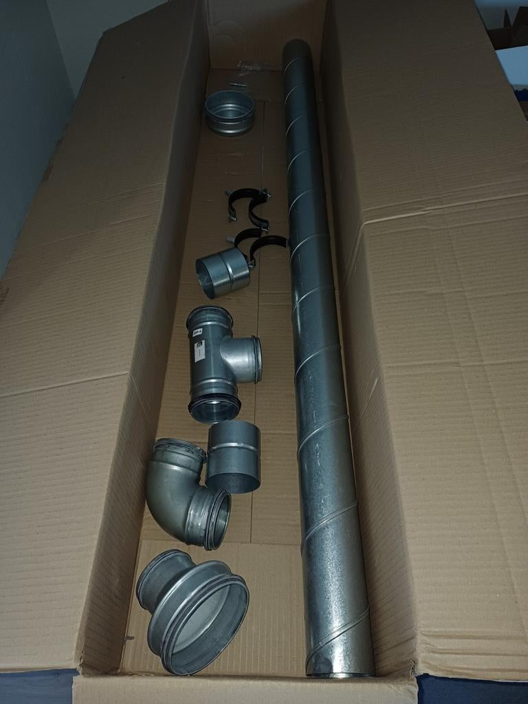 Spirobuis en hulpstukken te koop, Doe-het-zelf en Verbouw, Buizen en Afvoer, Overige typen, Nieuw, Ophalen of Verzenden, Zink