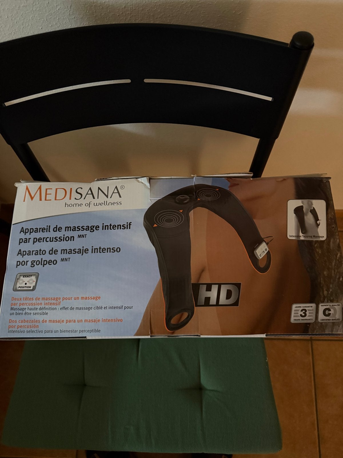 Medisana Percussion Massageapparaat - Nieuw in doos, Sport en Fitness, Ophalen, Zo goed als nieuw, Apparaat