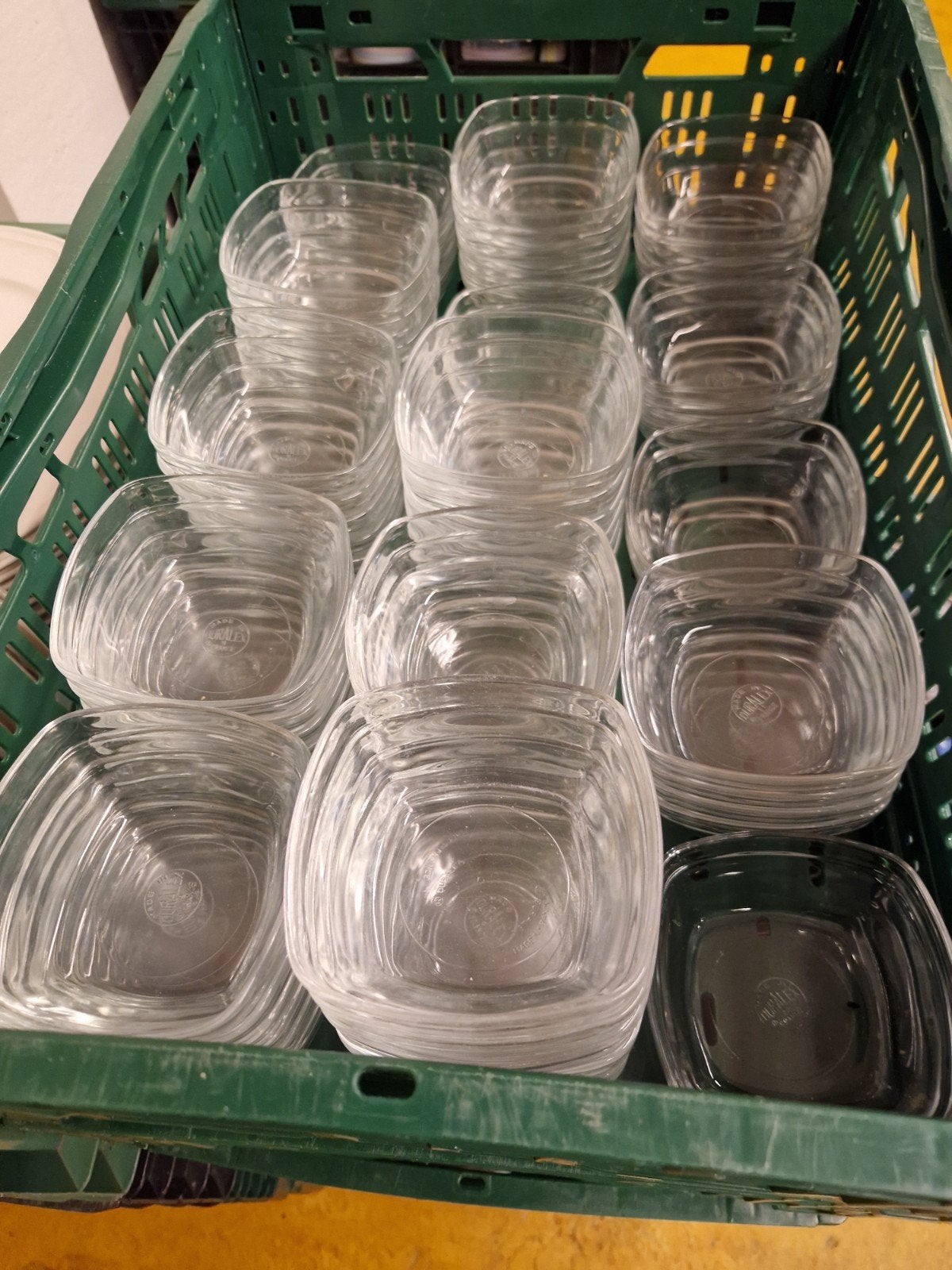 50 vla/yoghurt glazen glas persoonlijk ophalen, Ophalen