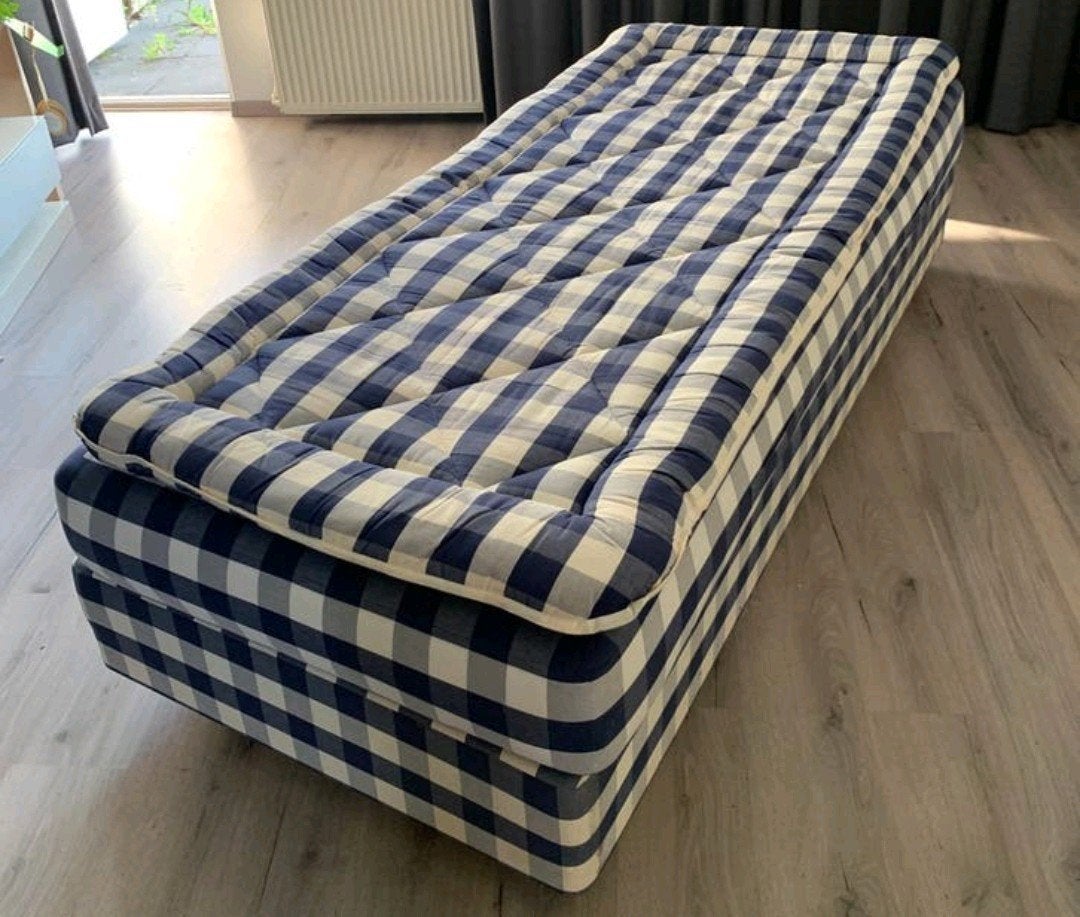 Hastens boxspring 210 x 105 Elektrisch verstelbaar, Ophalen, 90 cm, Eenpersoons, 210 cm