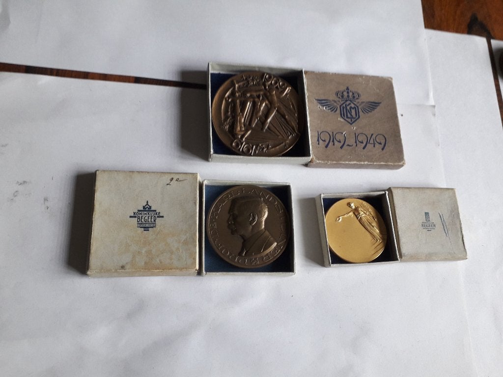 3 OUDE BRONZEN PENNINGEN IN ZEER GOEDE STAAT, Ophalen of Verzenden, Brons, Nederland