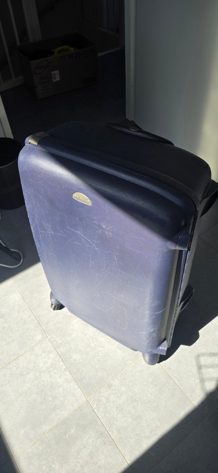 Samsonite Koffer - Harde Schaal, Blauw, Ophalen, Wieltjes, Gebruikt, Hard kunststof