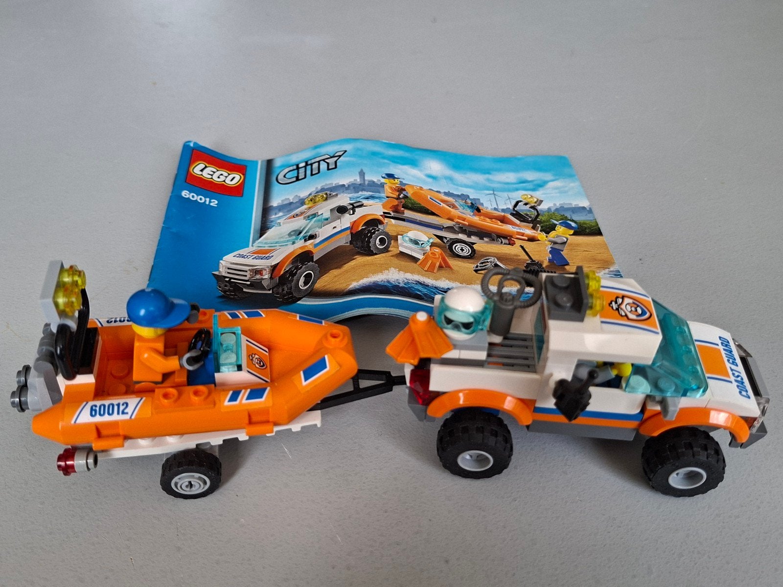 LEGO City 60012 Kustwacht 4x4 met Rubberboot, City, Lego, Ophalen of Verzenden, Zo goed als nieuw