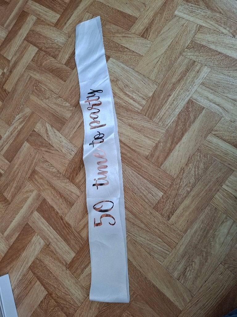 sjerp wit feest 50 jaar, Ophalen of Verzenden, Gebruikt, Versiering, Abraham of Sarah