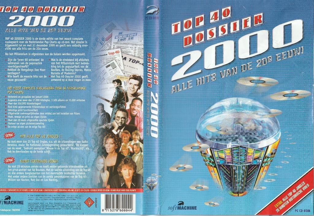 Top 40 dossier jaar 2000 alle hits 20e eeuw CD-Rom, DVD doos, Computers en Software, Educatie- en Cursussoftware, Ophalen of Verzenden