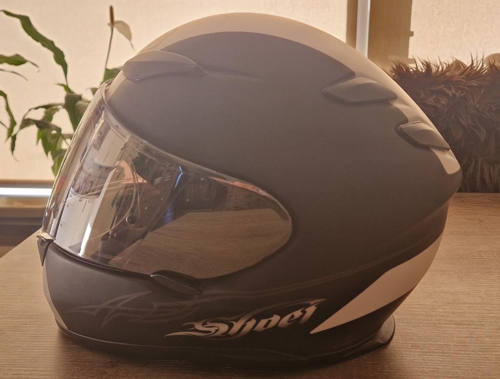 Shoei helm te koop, Fietsen en Brommers, Brommerhelmen, Ophalen of Verzenden, Gebruikt, Extra small of kleiner