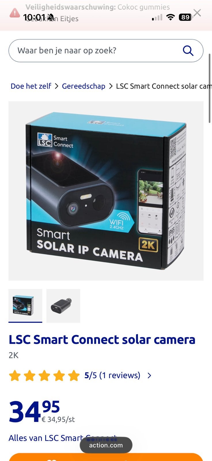 Camera, Audio, Tv en Foto, Ophalen, Nieuw, Buitencamera