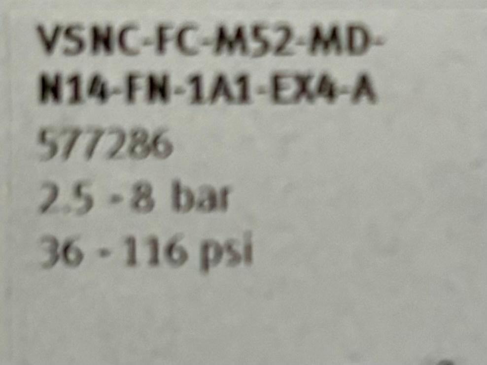 FESTO - Magneetventiel - VSNC-FC-M52-MD-N14-FN-1A1-EX4-A, Nieuw, Www.festo.com, Www.festo.com, Www.festo.com