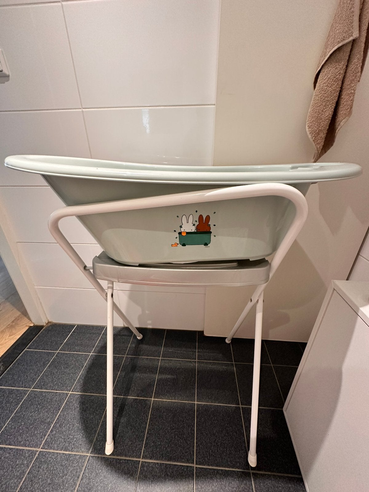 Baby Bath Tub with Stand, Ophalen, Zo goed als nieuw, Badje