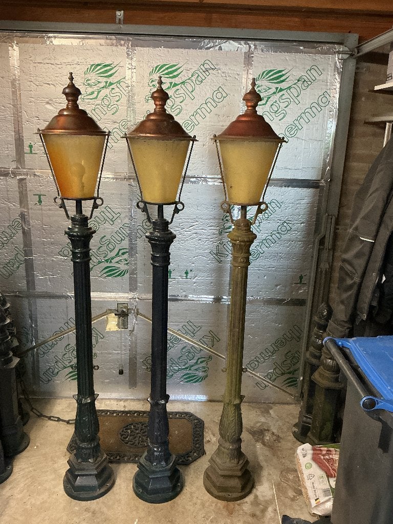 Lantaarn paal, Tuin en Terras, Buitenverlichting, Ophalen, Gebruikt, Staande lamp, Aluminium
