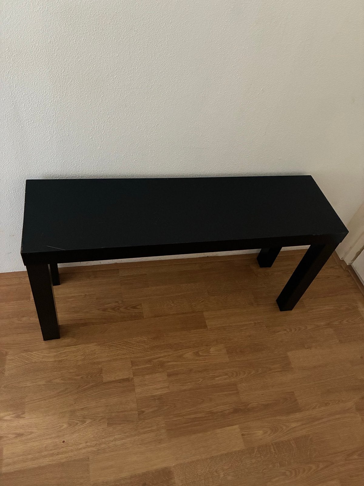 Zwart Bijzettafeltje 90x26x45 cm, Gebruikt, 75 cm of meer, Rechthoekig, Hout