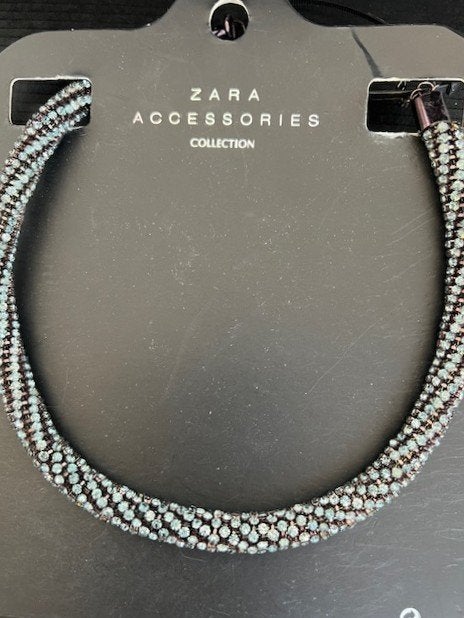 NIEUW ZARA COLLECTION STATEMENT KETTING CHOKER rond, Overige materialen, Overige kleuren, Verzenden, Met kristal
