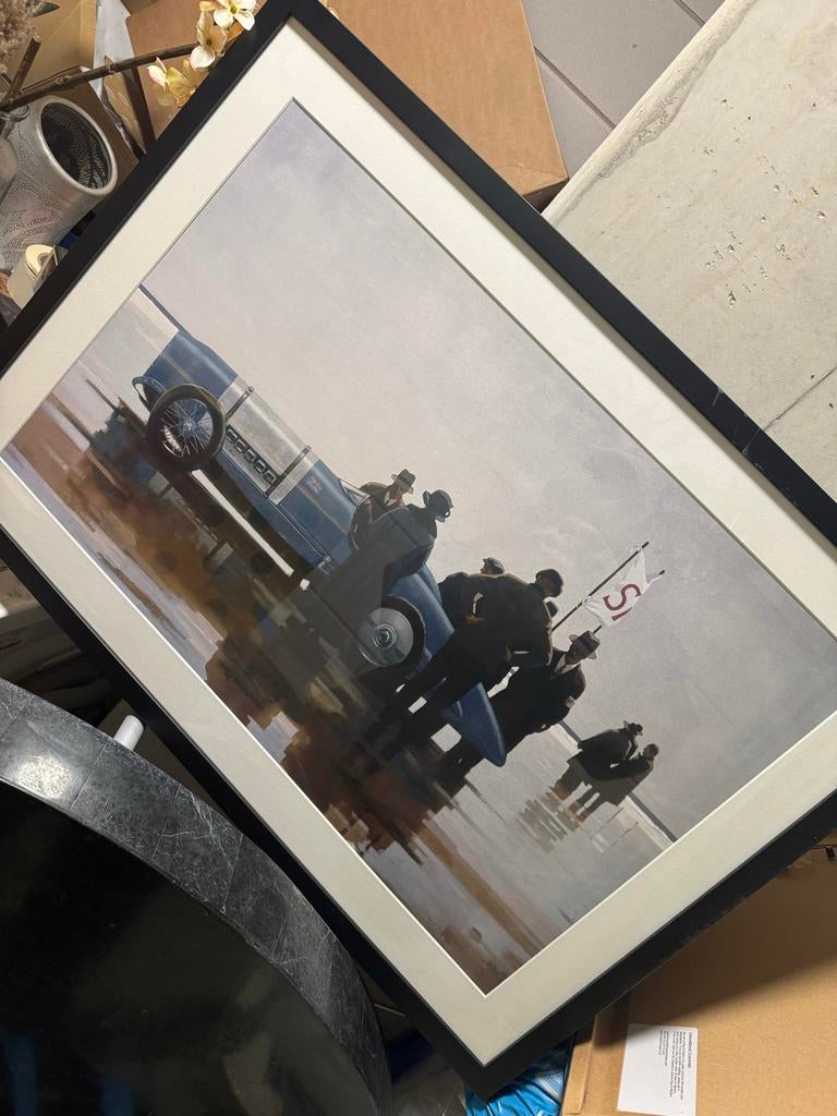 Ingelijste art print 'Pendine beach' - Jack Vettriano, Ophalen