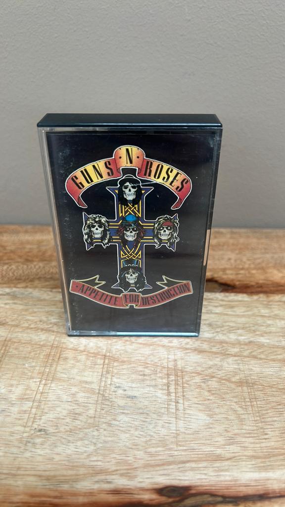 Guns N' Roses - Appetite for Destruction Cassette, Cd's en Dvd's, Cassettebandjes, Gebruikt, Origineel, Rock en Metal, 1 bandje