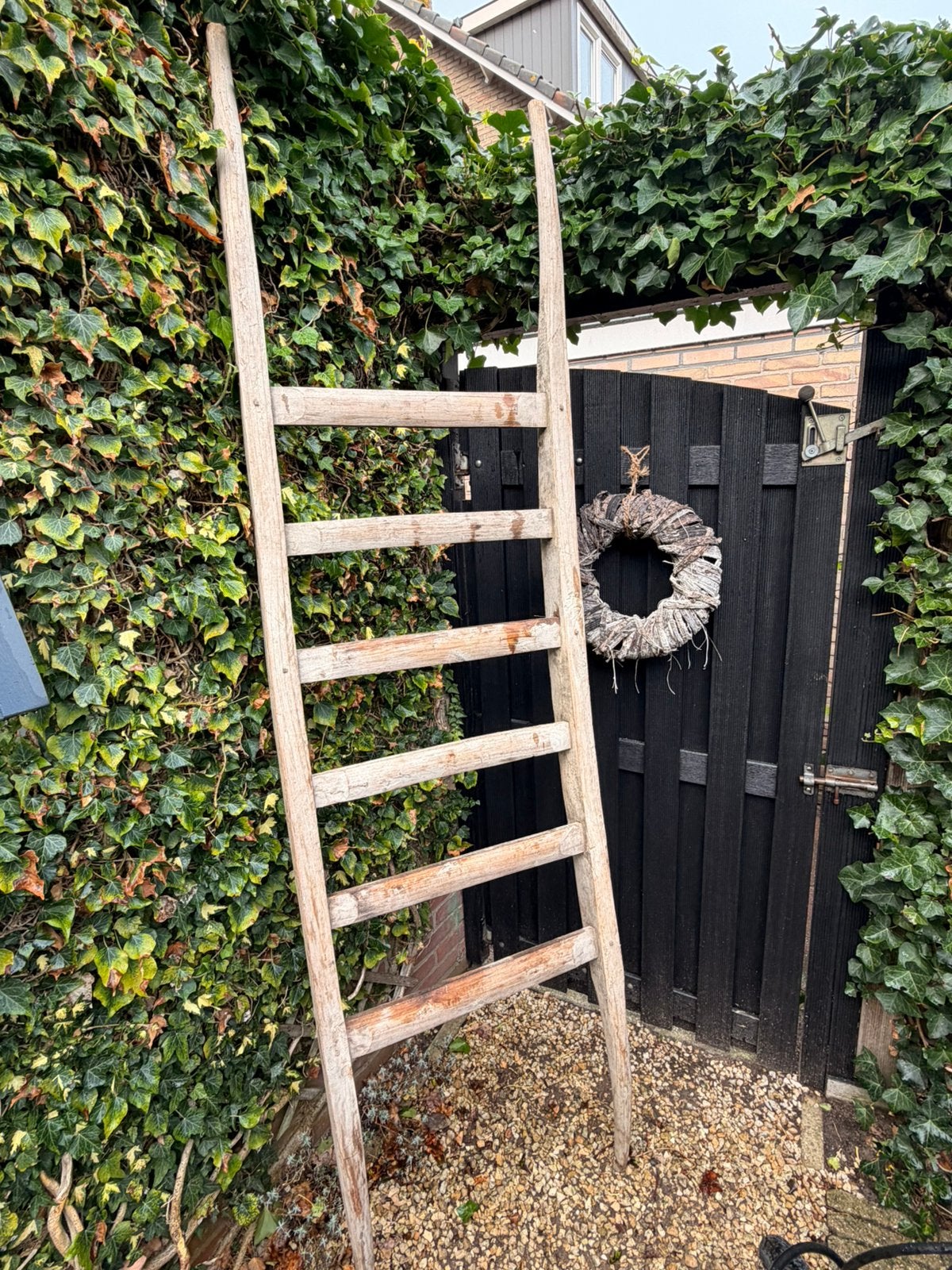 Ladder, hout, decoratief, brocante, Ophalen, Zo goed als nieuw
