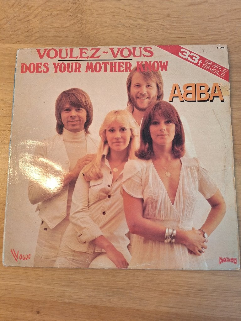 ABBA maxi single rood vinyl Voulez-vous, Gebruikt, Speciale editie, 12 inch, Overige typen