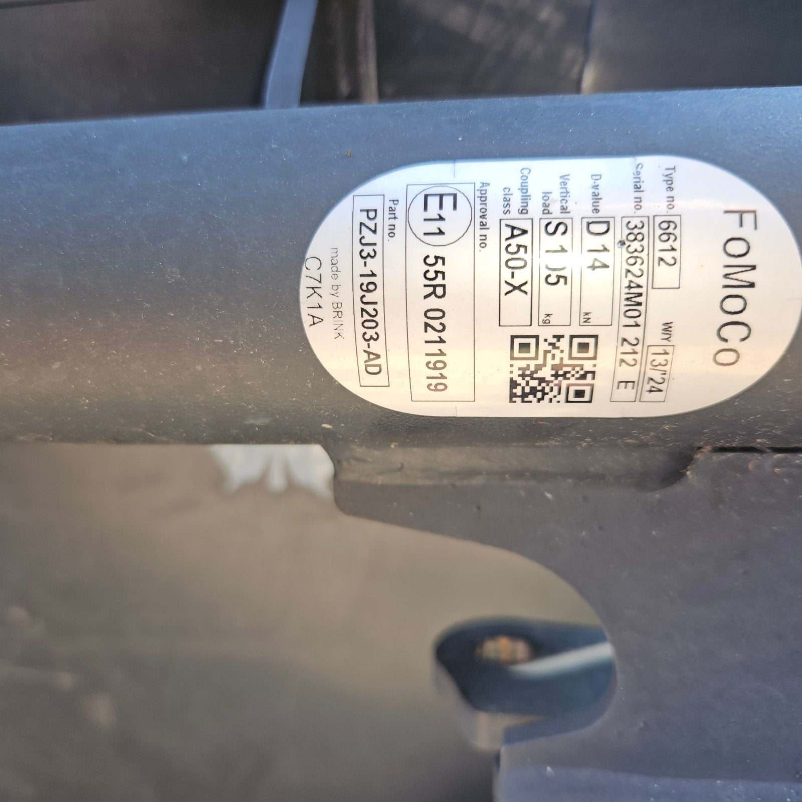 Trekhaakbalk Ford Kuga PZJ3-19J203-AD FoMoCo Brink, Ophalen, Gebruikt
