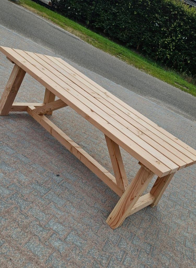 Luxe douglas tuintafel robuust, Tuin en Terras, Picknicktafels, Nieuw, Rechthoekig, Hout, Ophalen of Verzenden