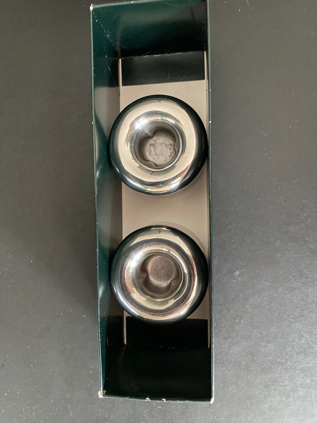 Stelton Erik Magnussen kandelaars in originele verpakking, Gesigneerd, Zilver, Ophalen of Verzenden, Metaal
