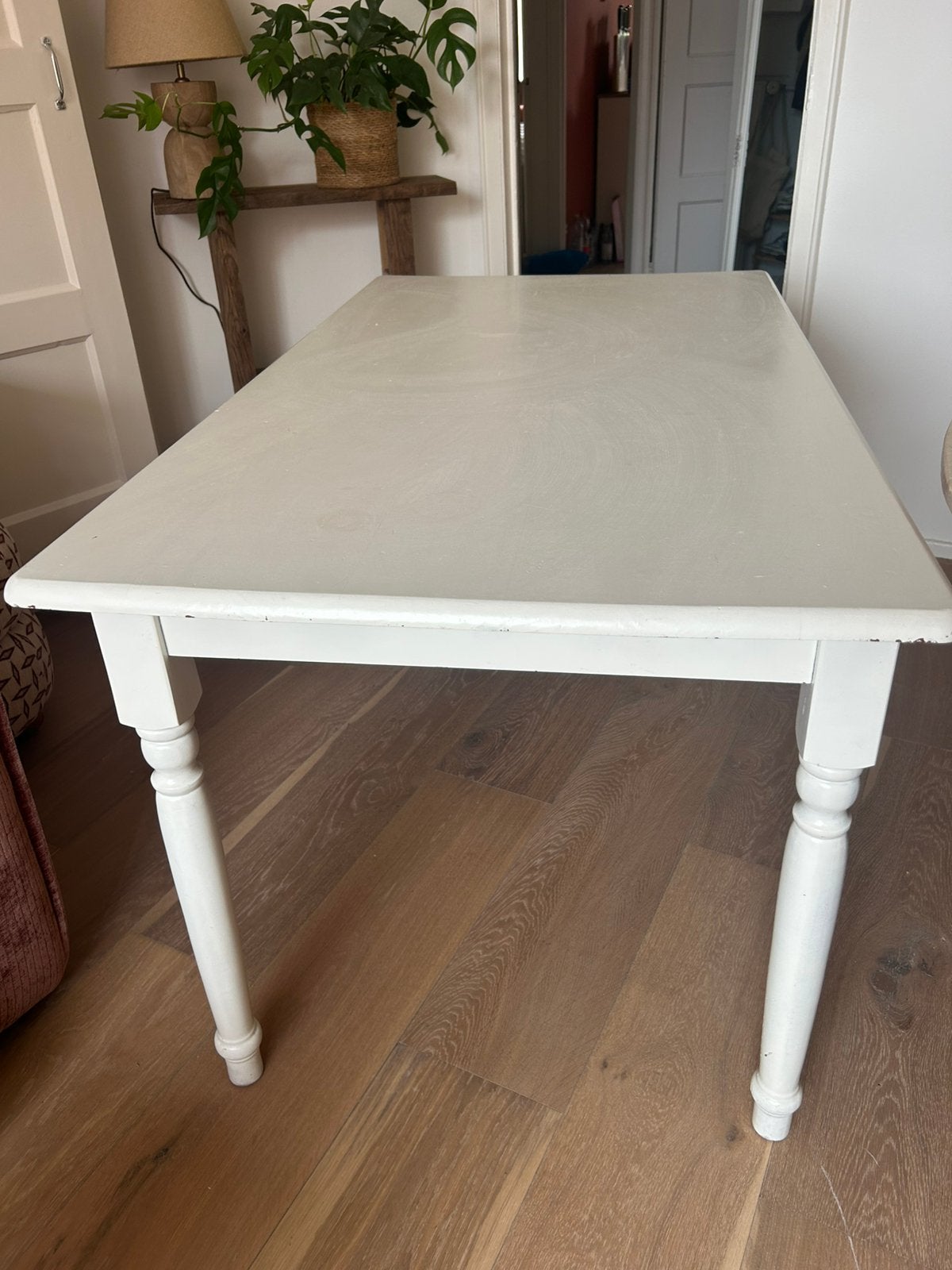 Eettafel met stoelen, Huis en Inrichting, Tafels | Eettafels, Gebruikt, 100 tot 150 cm, Vier personen, Rechthoekig