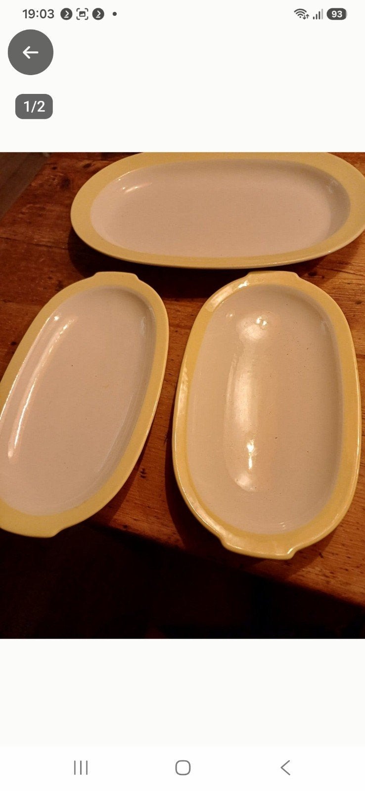 Vintage Petrus Regout Schalen Set - Brood & Vlees, Ophalen