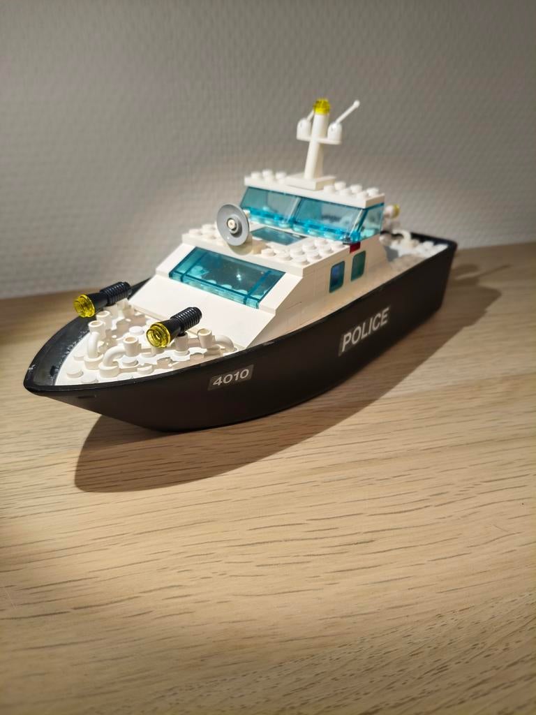 LEGO City Politieboot 4010 - Vintage Speelgoed, Ophalen of Verzenden, Gebruikt, Jongen of Meisje