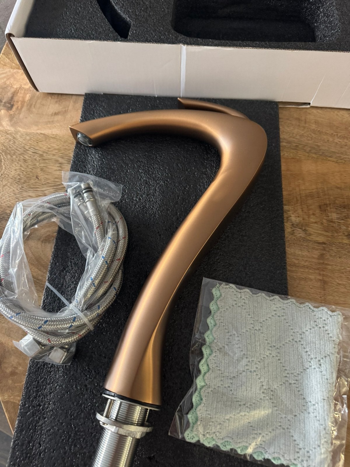 Kraan mat goud, Doe-het-zelf en Verbouw, Sanitair, Ophalen of Verzenden, Nieuw, Kraan