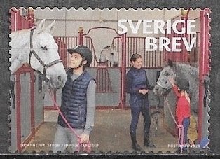 ZWEDEN Brevzegel Van hobbypaarden tot gouden medailles 2023, Verzenden, Zweden, Gestempeld