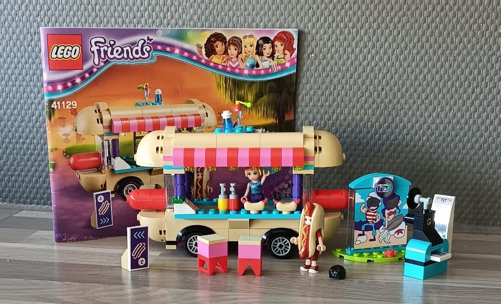 lego pretpark hotdog 41129, Lego, Friends, Ophalen of Verzenden, Zo goed als nieuw