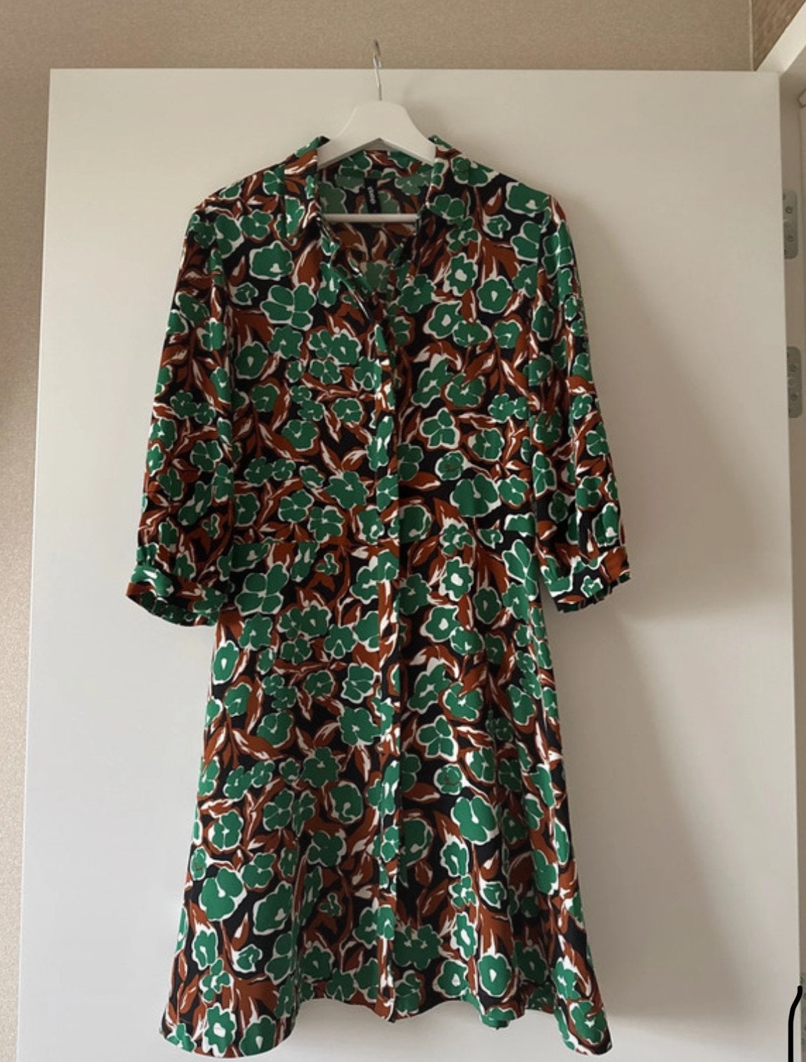 Esprit jurk met bloemenprint - Maat S, Meerkleurig, Ophalen of Verzenden, Knielengte, Maat 36 (S)