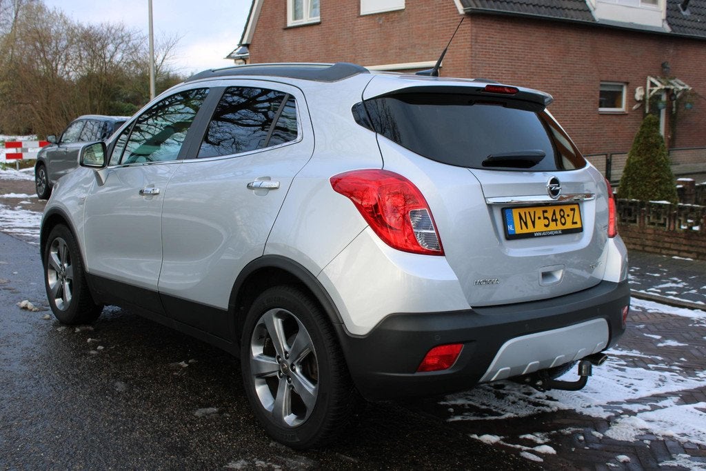 Opel Mokka 1.4 T Cosmo Vol Leder, Navi, Stoelverw, Garantie, Auto's, Opel, Voorwielaandrijving, Gebruikt, 4 cilinders, Wit