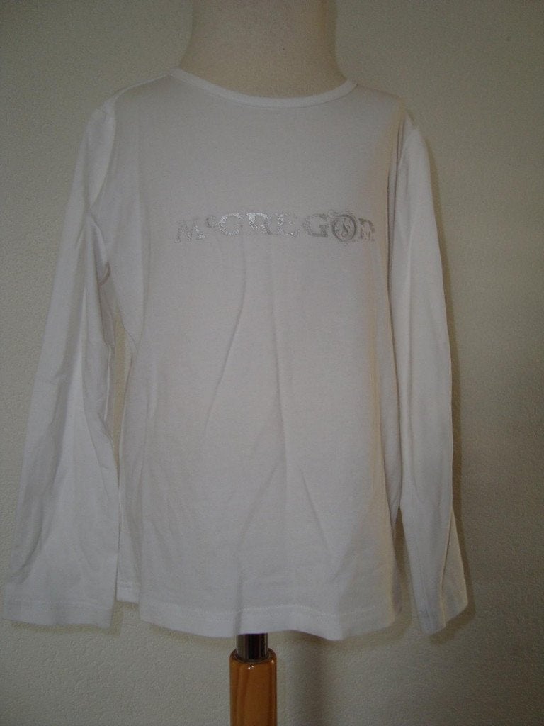 McGREGOR longsleeve wit met zilver 116 in ~~nieuw~~ staat, Kinderen en Baby's, Kinderkleding | Maat 116, Verzenden, Zo goed als nieuw