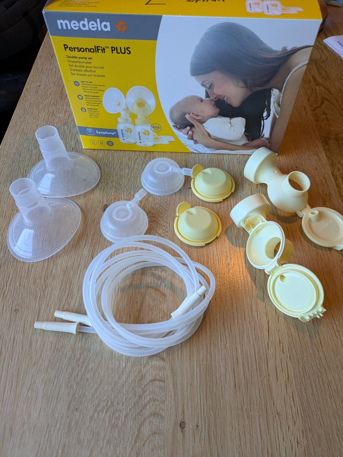 Medela PersonalFit Plus dubbele afkolfset 27mm, Ophalen, Zo goed als nieuw