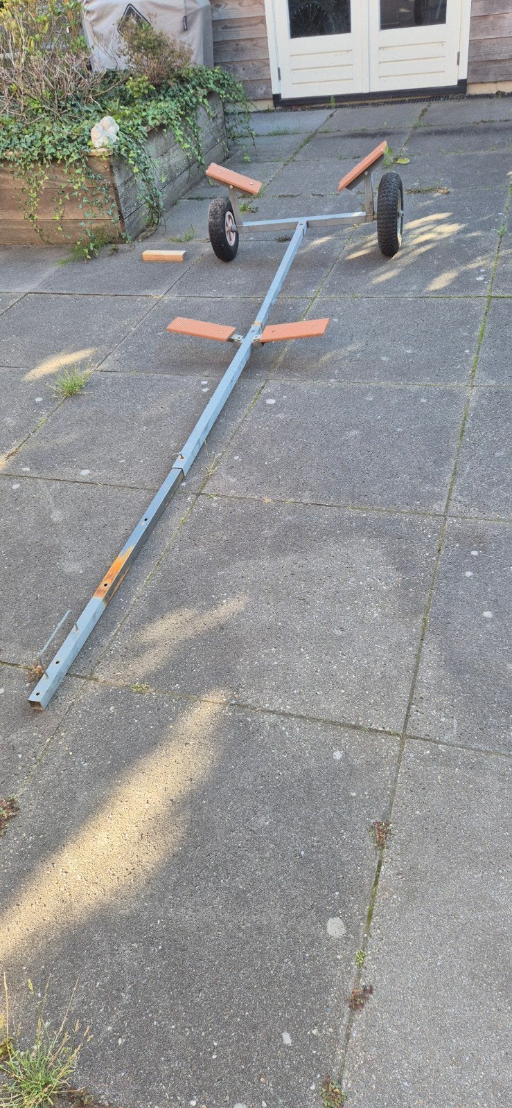 Hand Boottrailer voor rubberboot, Watersport en Boten, Accessoires en Onderhoud, Ophalen, Gebruikt, Overige typen