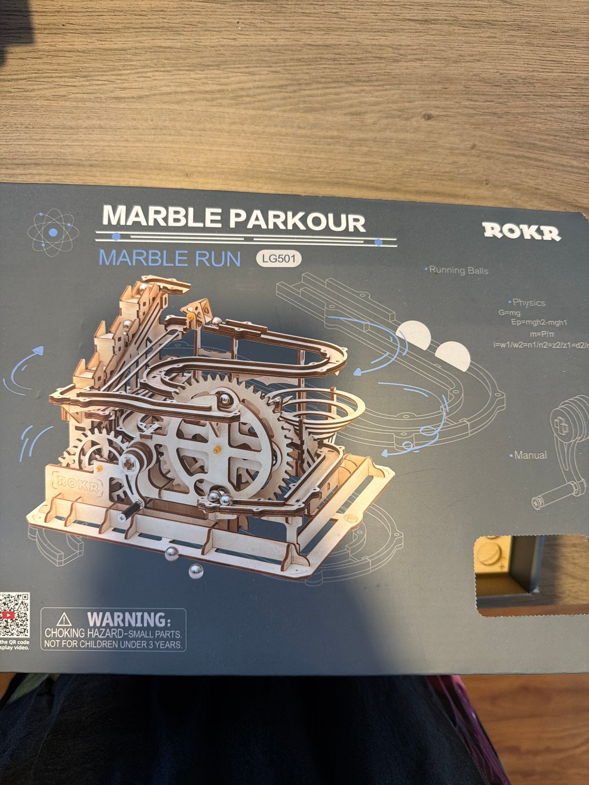 Mooie houten Knikkerbaan set - ROKR Marble Parkour, Ophalen of Verzenden, Zo goed als nieuw