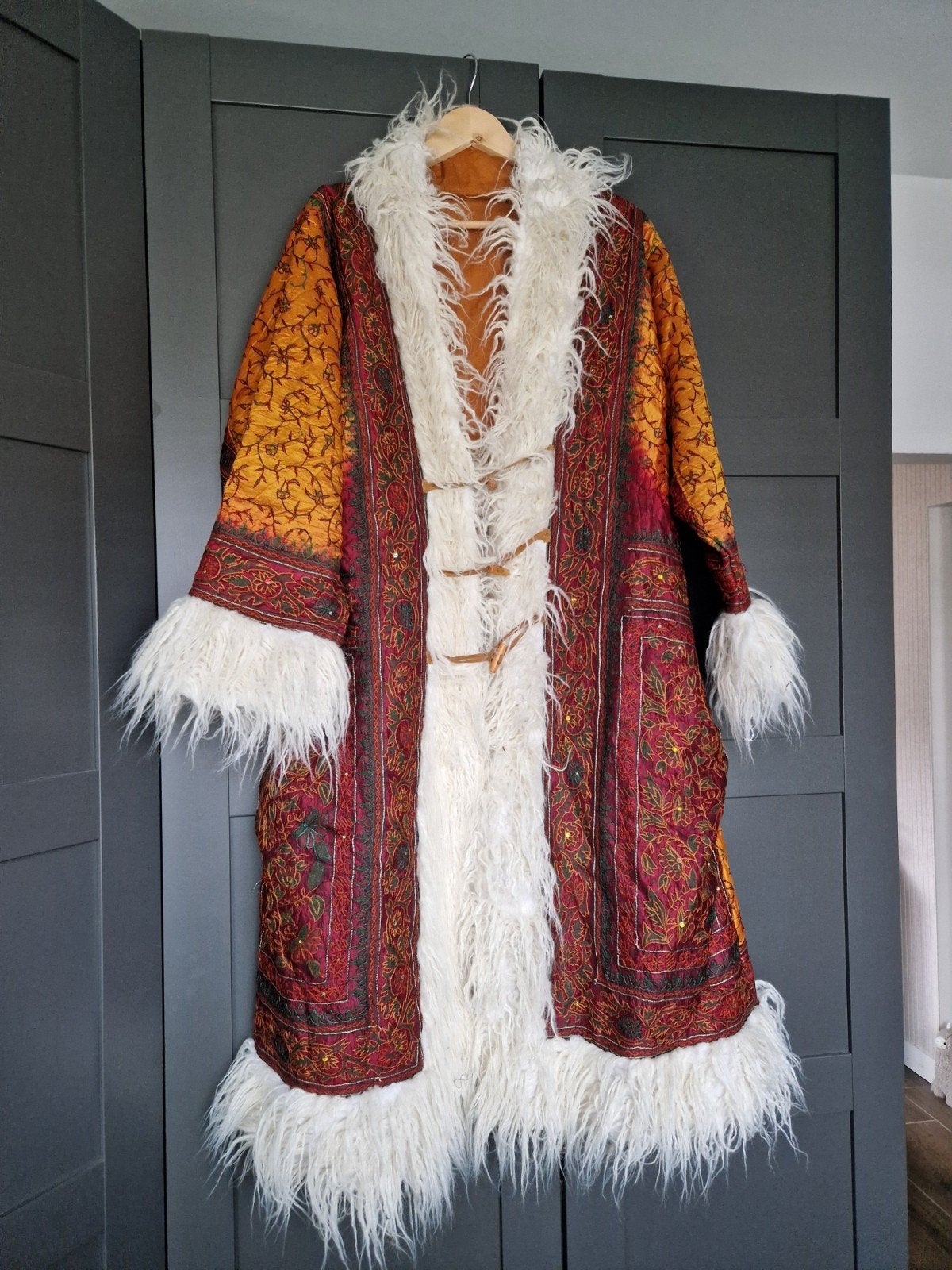 Afghaanse Jas maat L, Meerkleurig, Maat 42/44 (L), Ophalen of Verzenden, Onbekend