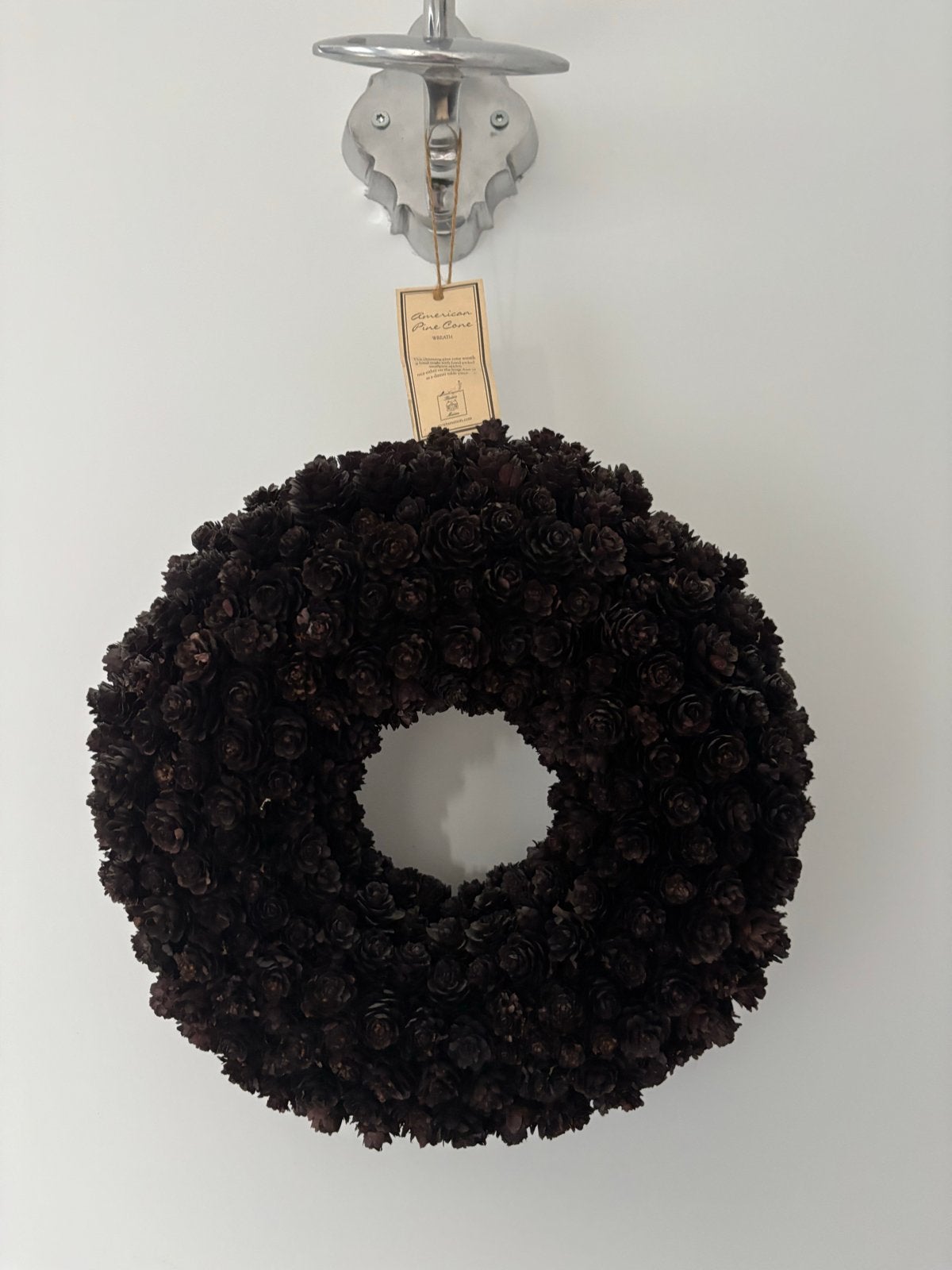 Riviera Maison American Pine Cone Krans, Huis en Inrichting, Ophalen of Verzenden, Zo goed als nieuw, Krans, Natuurlijk materiaal