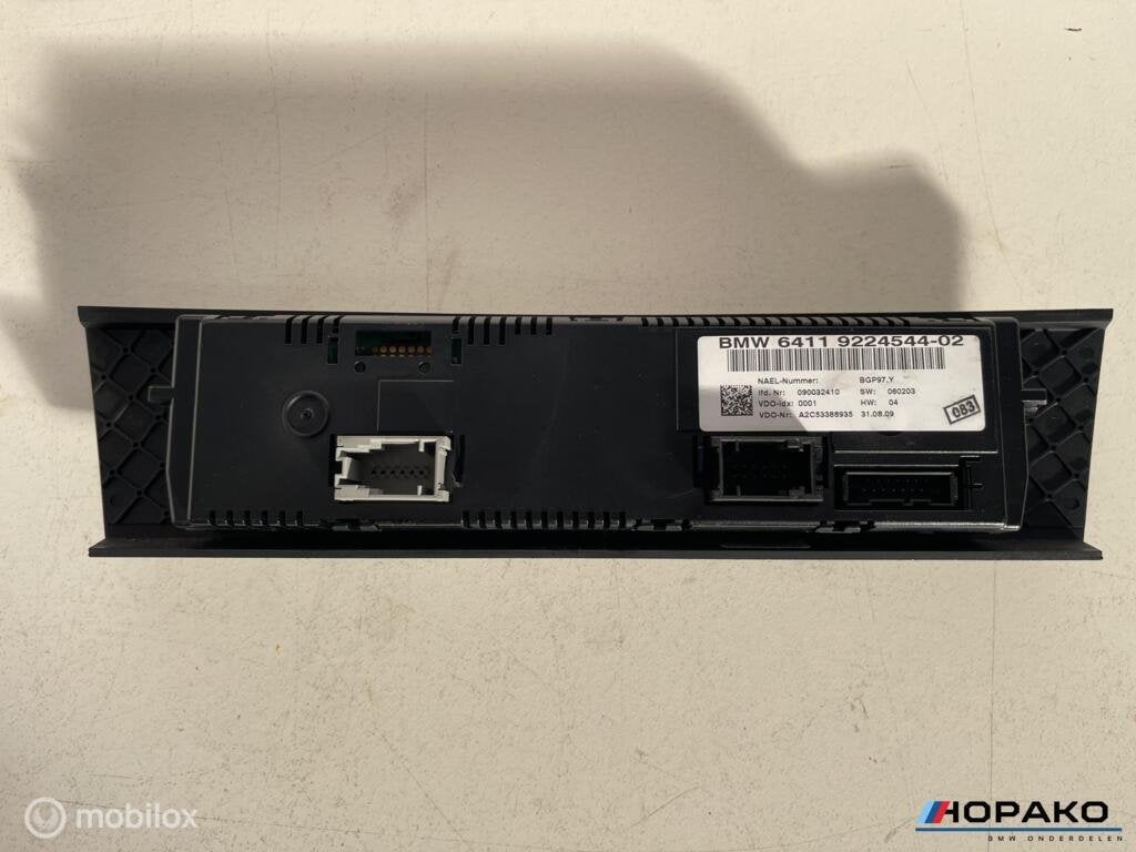 Climatronic paneel BMW 1/3 serie e9x e8x | 64119224544, Gebruikt, Einsteinlaan 5 rijswijk, Ophalen of Verzenden, Info@bmw.com