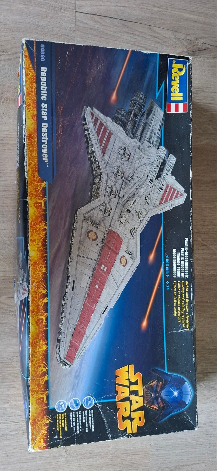 Republic Star Destroyer modelbouw(stickers ontbreken), Ophalen of Verzenden, Gebruikt, Groter dan 1:32