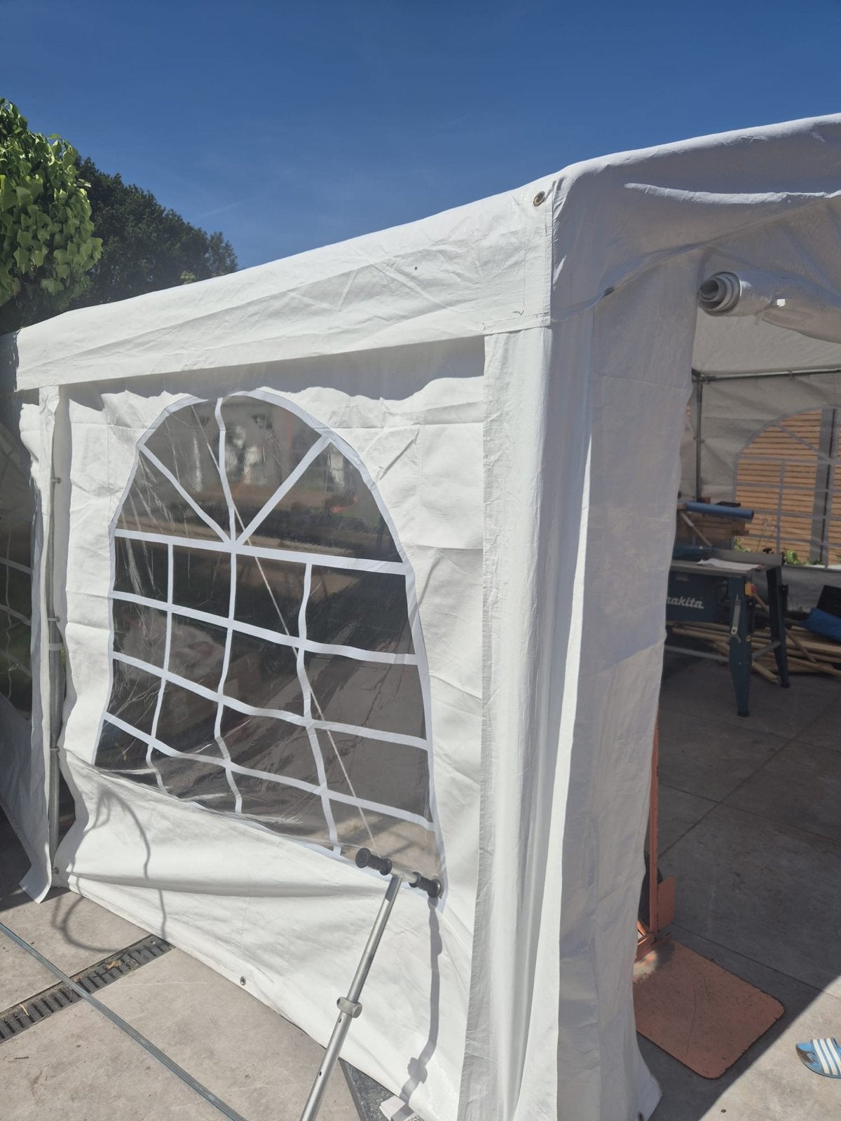Professionele Partytent 10x5m - Ideaal voor Evenementen, Tuin en Terras, Partytenten, Ophalen, Gebruikt