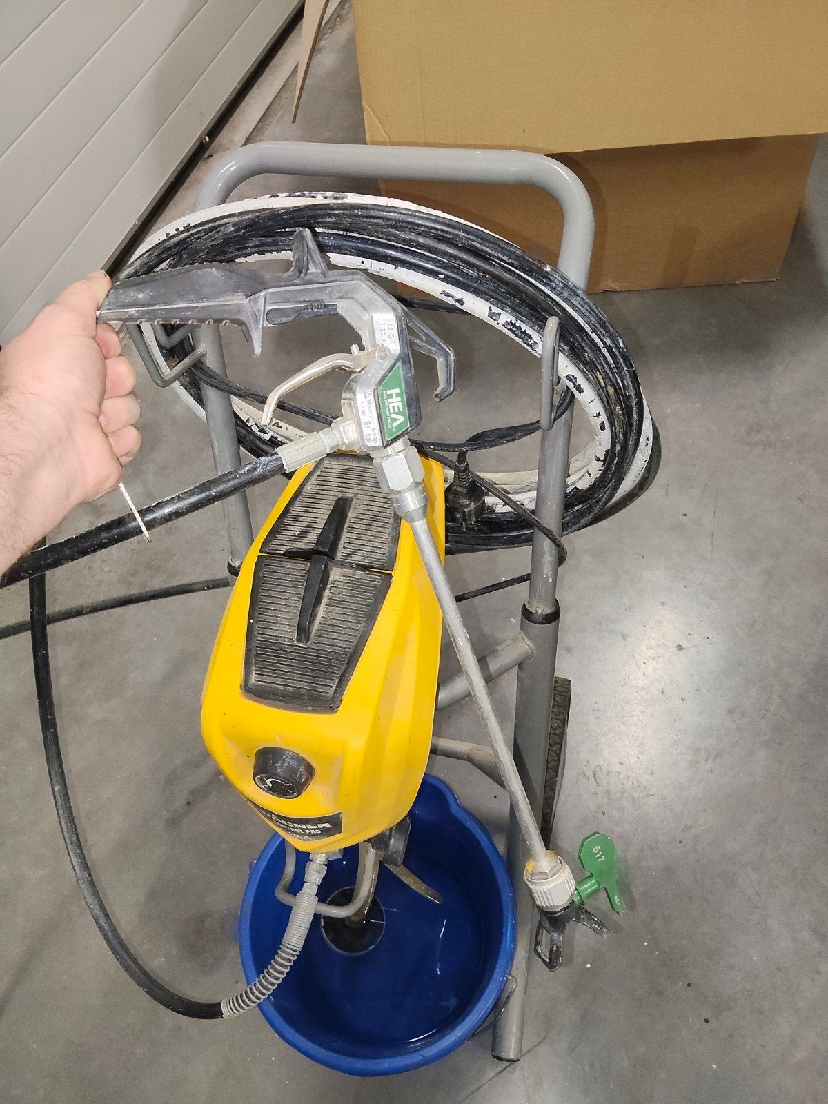 Werkende Wagner Control Pro 350 M latex spuit, Ophalen, Gebruikt, Verfspuit of Verfpomp